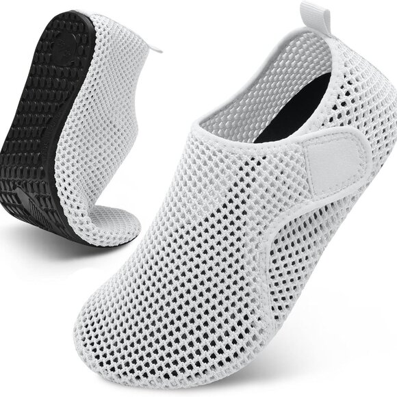 Barefoot Water Shoes Unisex Mesh Slip-On Quick-Dry Non-Slip Beach Sandals - Picture 1 of 6
